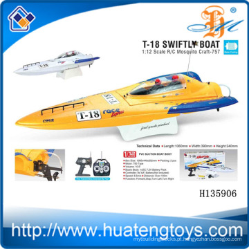 1:12 Escala de controle remoto sem fio barco de isca de pesca 750 Tipo Motor R / C Mosquito rapidamente barco